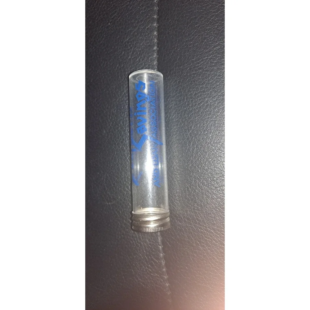 1950s  Southern Savings And Loan Association Silver Savings Bank, Tube Shape,...